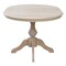 International Concepts Round 36 in Rd Top Pedestal Table, 12 in Leaf, 28.9 inH, Dining Height, Unfinished, 36 W, 48 L K-36RXT-11B - alternate 3